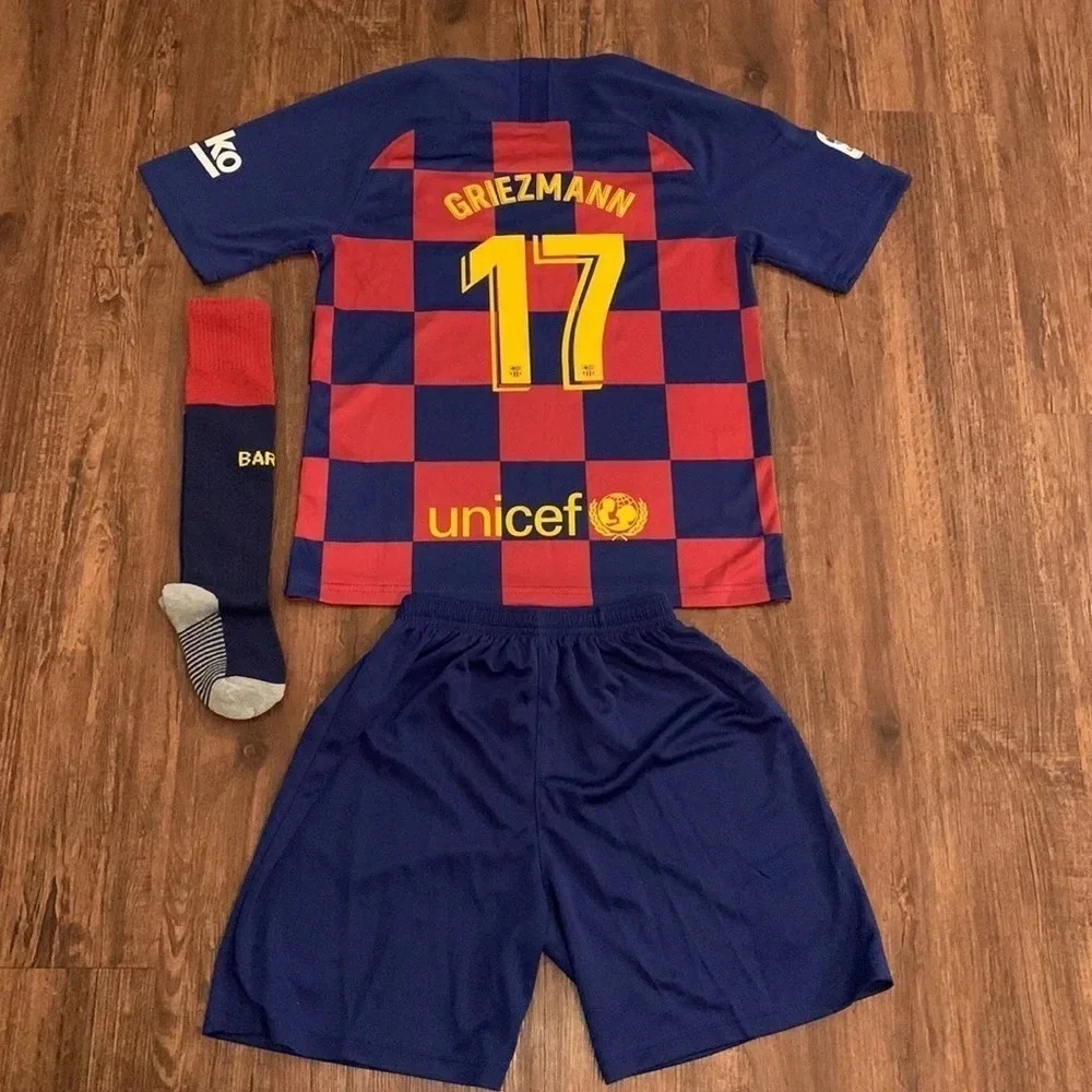 ✔️soldNIKE  Soccer Jersey & Shorts Set Long Socks Griezmann FBC Medium New - Picture 5 of 9